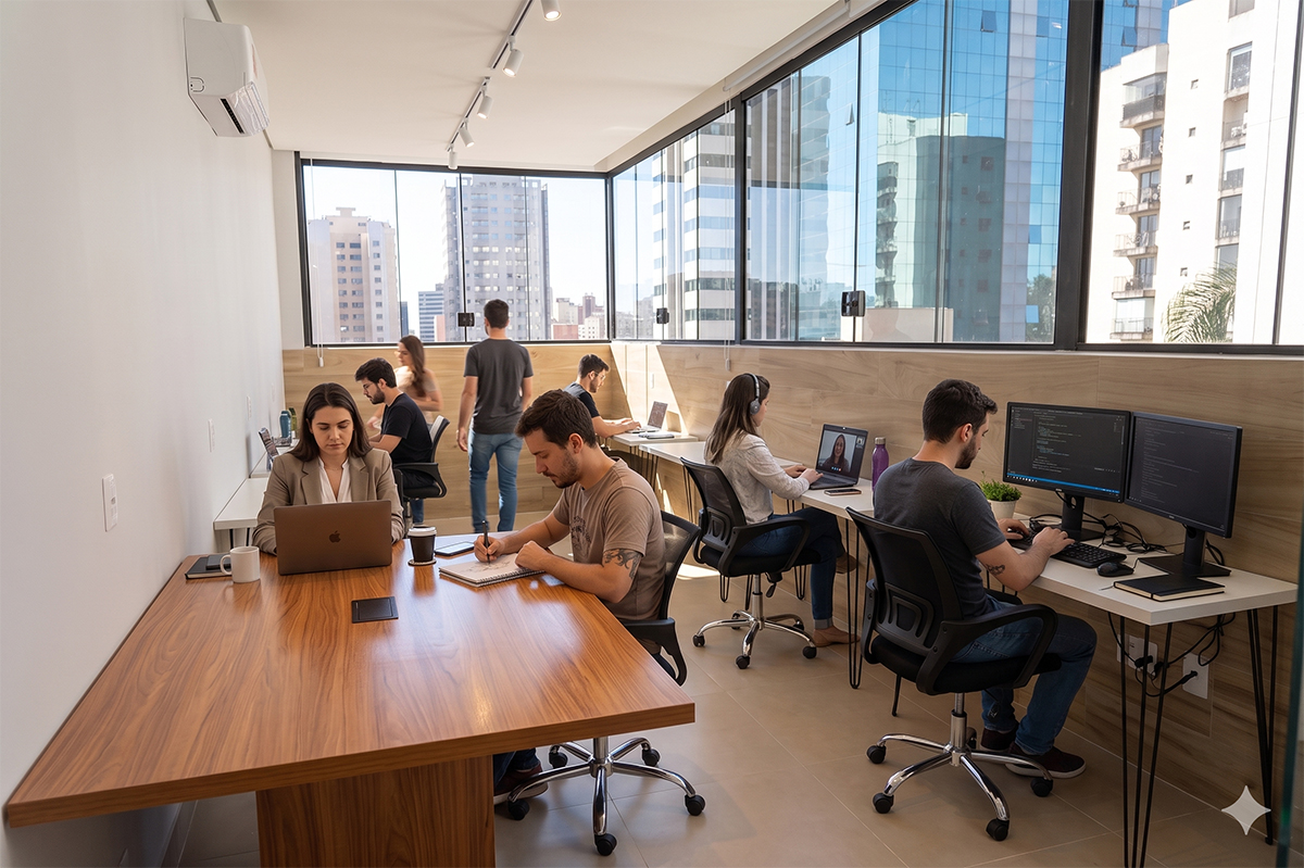 Espaço de coworking